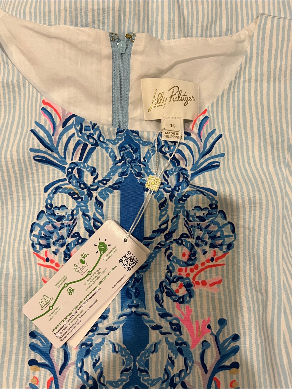 H2F! Lilly Pulitzer Sade Shift Embroidered Romper, 16, NWT. 🌸 - Picture 8 of 12